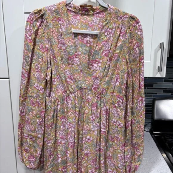 ByTIMO floral long sleeve mini dress - Picture 5 of 9